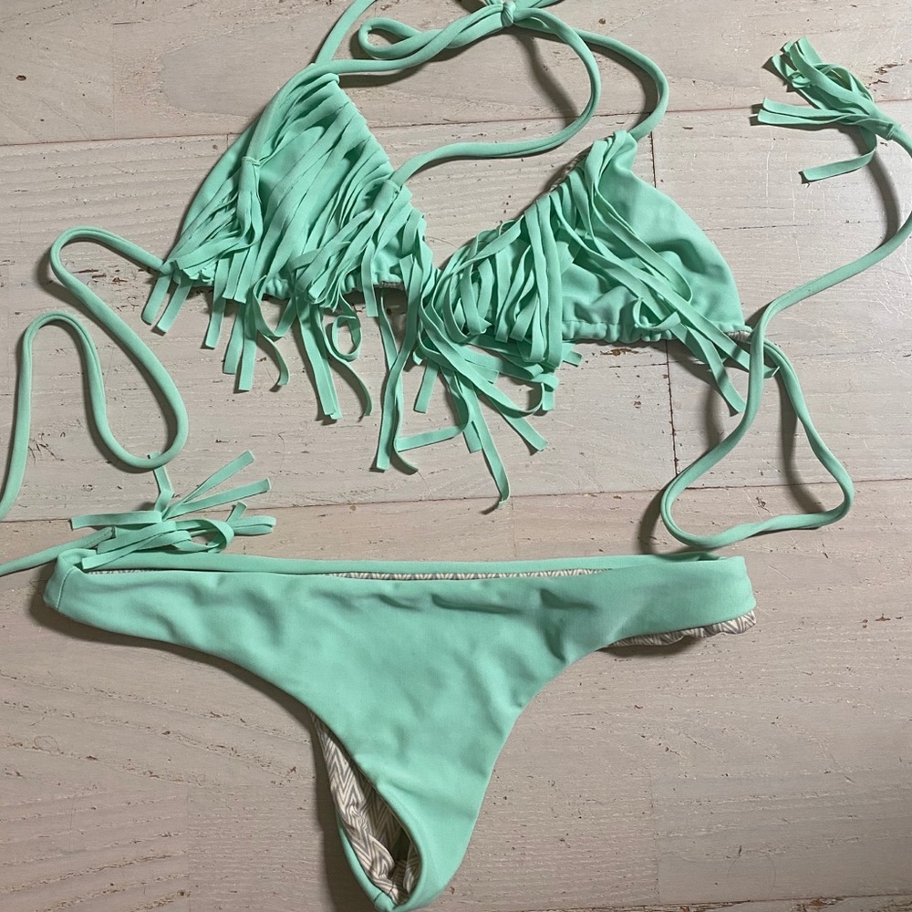 ACACIA | fringe top +  ho’okipa bottom